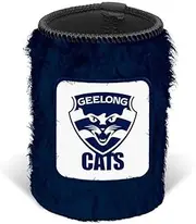 Geelong Cats AFL Footy Fluffy Can Cooler Stubby Holder