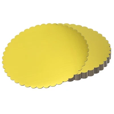 15pcs Cake Board Round, 10 inch Cake Circle Base Cake Plate Gold