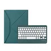 Bluetooth Keyboard Leather Tablet Case With Pen Slot Green Keyboards
