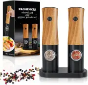 Electric Salt and Pepper Grinder Set - Automatic Battery Powered Salt Grinder Sa