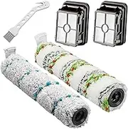 Brush Roller & Filter Replacement Set for Bissell CrossWave Cordless Max 2554A 25542 25548 2539 2554 2590 2596B Wet-Dry Vacuum Cleaner