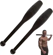 Indian Clubs 2Pcs Weighted Bars 1 Lb Tight Grip Weighted Workout Bar Heavy Duty Plastic Reusable Club for Exercise, Full Body Strength Training Rehabilitation