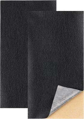Self Adhesive Leather Repair Patch for Car Seats Chairs Sofas 20x30 cm Balck