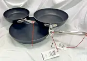 3 piece set - All-Clad Essentials Nonstick Frying Pans 8", 10.5" and 12"