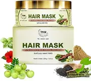 TNW-THE NATURAL WASH Hair Mask with Goodness of Brahmi, Bhringraj, Amla & Shikakai For Dry and Damaged Hair Provides deep Conditioning & Hydration For Healthier Looking Hair 200 ml