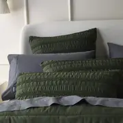Bianca Vienna Single Polyester Bedspread w/ Pillowcase Set Home Bedding Green