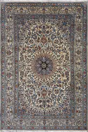 Kashan Medallion Hand-Knotted Wool - 300x198 cms by Cyrus Rugs