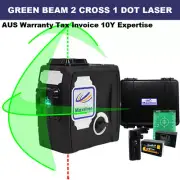 Green Beam Self Leveling Cross Line Plumb Dot Laser Level w Wall Mount Kit Video