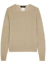 Max Mara Weekend Atzeco Knitted Linen Jumper - Beige - M (UK12 / M) M (UK12 / M)