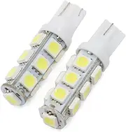 uxcell 2 Pcs T10 Car Bulbs 13-LED 5050 Surface Mount Device White Lamp Parking Light Interior