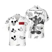 Little Of Magic Mickey Mouse Button Up Hawaiian Shirt Disney Gifts
