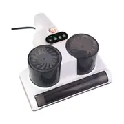 Bed Vacuum Cleaner Upgraded Version Double Dust Cup Rolling Brush High Heating Technology (EU Plug)