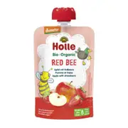 Organic Holle Baby Food Red Bee - Apple and Strawberries 100g – Fresh, healthy organic delivery | Doorstep Organics.