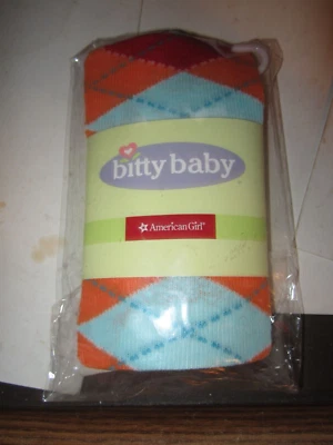 American Girl Bitty Baby ARGYLE TIGHTS FOR GIRLS S/M 34 TO 45 LBS 37" TO 43"