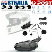E1 Rider Intercom Communication Motorcycle Bluetooth Helmet Headset InterphoneAU