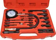 PTSTEL 17 pc Diesel Engine Compression Tester Kit Tool Set Automotive Compressor