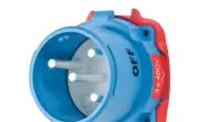 31-38243-K04 Meltric Plugs & Receptacles, DR50 Series Inlet, 50A, 480V, 3P+G,