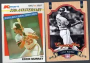 Eddie Murray Lot of 2 1987 KMart/2012 Panini Cooperstown