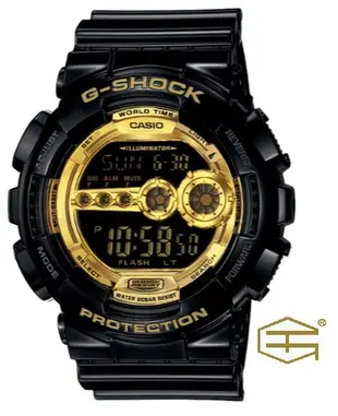 【天龜 】CASIO G  SHOCK 重裝多功能運動錶 超亮極光LED系列 GD-100GB-1