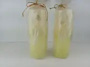 Calla lily Pillar candles approximately 8" tall