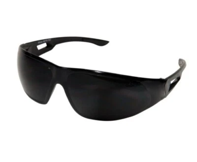 Edge Eyewear AB116 Safety Glasses, Black Frame with Smoke Polycarbonate Lens New