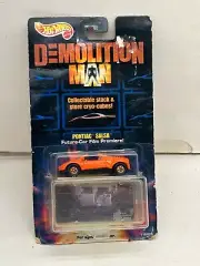 1993 HOT WHEELS MEMOLITION MAN PONTIAC SALSA FUTURE-CAR 11087 NEW DAMAGED CARD