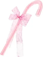 Christmas Cane Prop with Charming Pink Cosplay Walking Stick for Role Playing Stage Performance and Festive Decorations for Princess Costumes and Parties