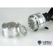 Metal Front Wheel Hub for 1/14 LESU Flange Axle Model RC Truck Dumper Tractors