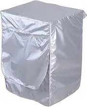 Sunscreen Washing Machine Cover - Silver Washing Machine Cover Front Load Washer Dryer Coat for Household Use