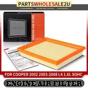 Engine Air Filter for Mini Cooper 2002 2003 2004-2008 L4 1.6L SOHC 2S619601CA (for: Mini)
