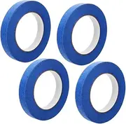 MUCKLILY 4 Rolls Spray Paint Masking Tape Blue Tape Automotive Masking Tape Fine Line Tape Model Masking Tape Masking Tape for Painting Thin Masking Tape Paint Tape Artist Tape Crepe Paper