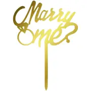 Will You Marry Me Cake Topper Marriage Wedding Proposal Engagement Party Decor