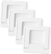 ASAKKURA 4pcs Safety Sliding Door Window Locks Adhesive Cabinet Pull Handles Easy to Use Durable Design for Proofing Closets and Enhances Home Security