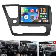 9" CarPlay For Honda Civic 2013-2017 Android 13.0 4+64GB Car Radio GPS Stereo BT (for: Honda)