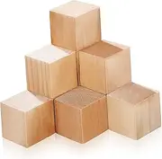 Operitacx 10pcs Pine Square Stacking Cubes for Boys and Girls DIY Crafts Puzzle Making