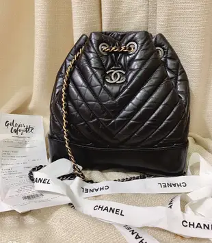 小巴黎二手名牌 真品Chanel 後背包 流浪包 有收據