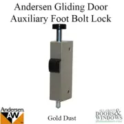 Andersen Foot Bolt For Frenchwood Sliding Door Auxiliary Foot Bolt Gold Dust