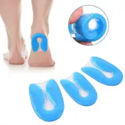 Silicone PU Gel Heel Pad Foot Pain Relief U-Shape Heel Cushion Inserts For Shoes Heel Spur Protector Plantar Fasciitis Insole 35 39