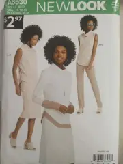 Simplicity New Look Pattern A6530 Misses Plus Tunics Pants Skirt Sizes 10-22