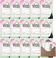 Viewing Party Invites, Happy Birthday Invitation Cards And Envelopes, 15x Witch Hat Pattern Carnival Event Invitations, Spark Fond Memories, Decorative Display Option, 18.6x13.4x1.6cm, For Teens
