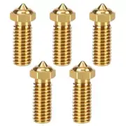 5PCS Brass Nozzle for QIDI 3D Printer, 0.2MM 0.4MM 0.6MM 0.8MM 1.0MM 3D