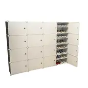 White Cube DIY Shoe Cabinet Rack Storage 4 Column 8 Row