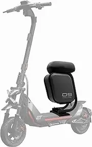 [STIO] Multi-Functional Scooter Seat & Bag for Segway Ninebot ZT3 Pro/ZT3, Black, 10L Storage, Shock Absorption, Double Tube Support, Max 120kg Weight Capacity