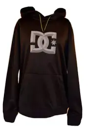 2024 NWT MENS DC SNOWSTAR SNOWBOARD DWR HOODIE $80 M black pullover fleece