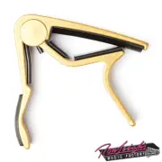 Jim Dunlop Acoustic Steel String Trigger Style Capo in Gold – Made in USA