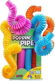 BunMo Pop Tubes Sensory Toys, Fine Motor Skills Easter Basket Stuffers Toddler Toys, Fidget Toys for Sensory Kids and Kids Learning Toys.