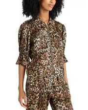 Cinq a Sept Holly Leopard Print Jacket