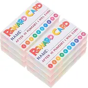 LAPYAPPE 300Pcs Cartoon Punch Cards for Classroom Rewards Teaching Incentive Cards for Students Adorable Design Material