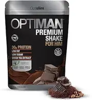 Optiman Premium Shake For Him -with 30g Protein Powder - Meal Replacement Shakes - Diet Shake - Chocolate 784g Pouch