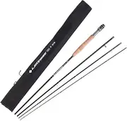 Carbon Fly Fishing Rod 9FT 2.7M 4 Section Fishing Rod Fishing Soft Cork Handle Fly Rod Multicolor 7-8
